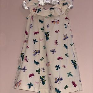Hanna Andersson 2T Sleeveless Dress Butterflies